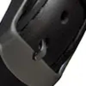 Classic Black Leather watchbands with Silver Buckle